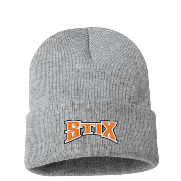 Stix - 12" Solid Cuffed Beanie Thumbnail